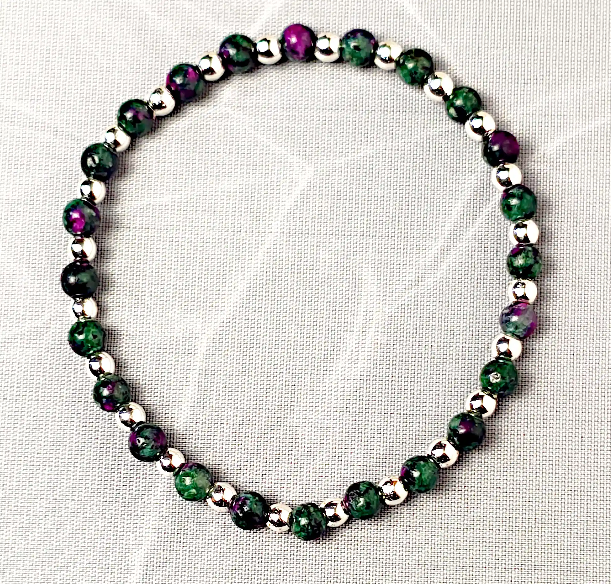 Bratari - Brățară Hematit și Epidot Zoisit 16 cm, SM 119