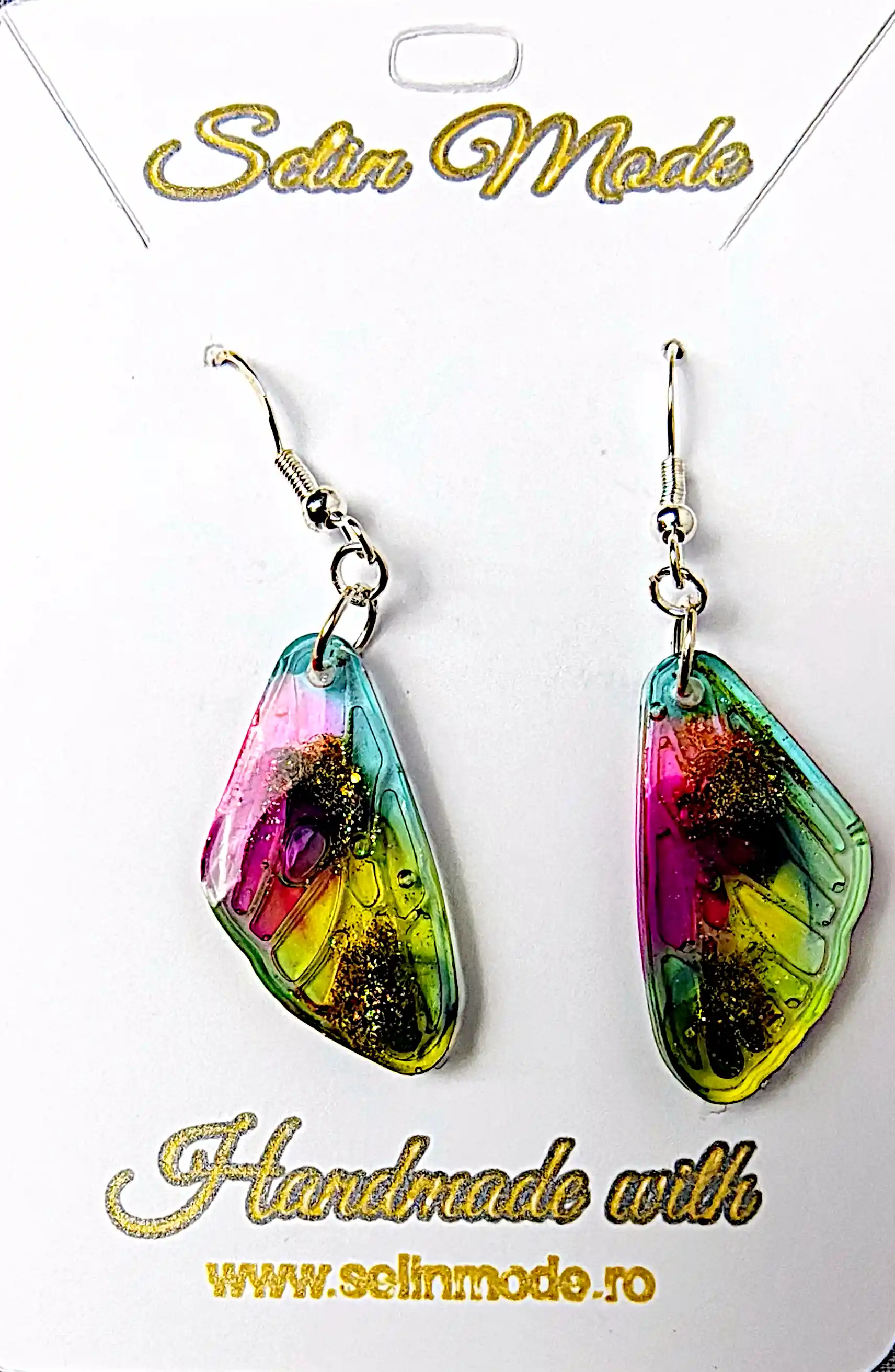 Cercei - Cercei Handmade din Rășină Epoxidică – Design Artistic – SM141