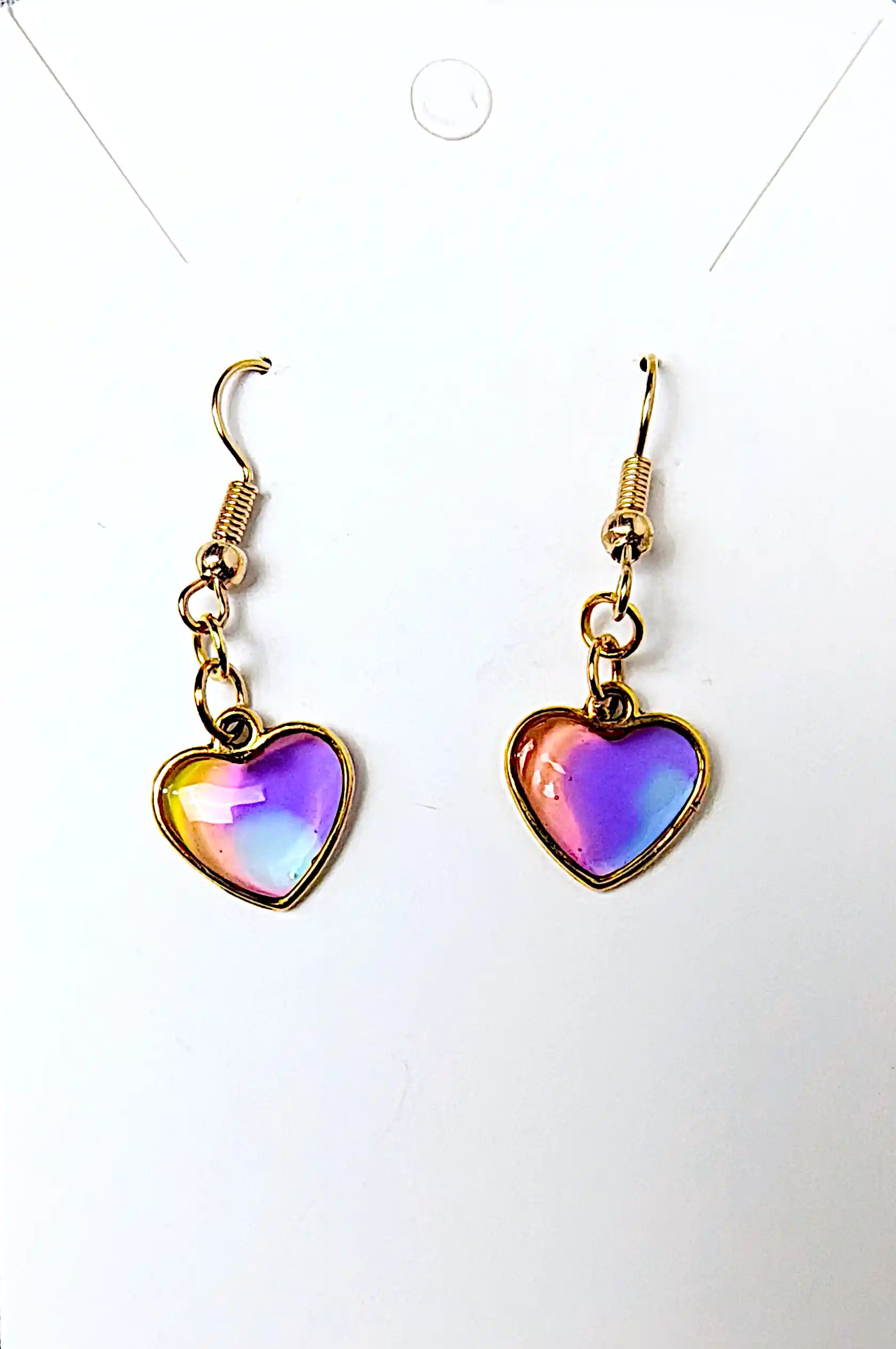 Cercei - Cercei Handmade din Rășină Epoxidică în Formă de Inimă – SM142