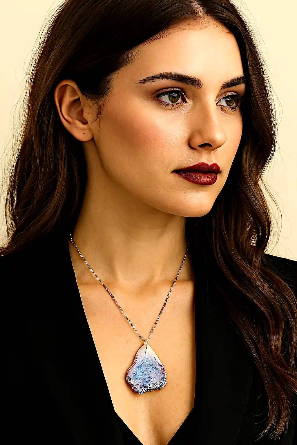 Pandantiv Handmade din Petală Naturală de Trandafir Sigilată în Rășină – SM 17 [2]