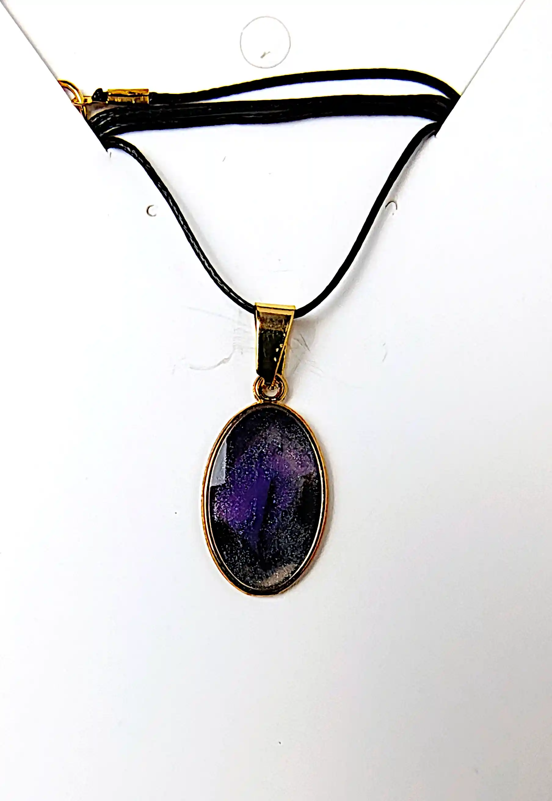 Pandantive din Rășină Epoxidică - Pandantiv Handmade din Rășină Epoxidică Oval – SM145