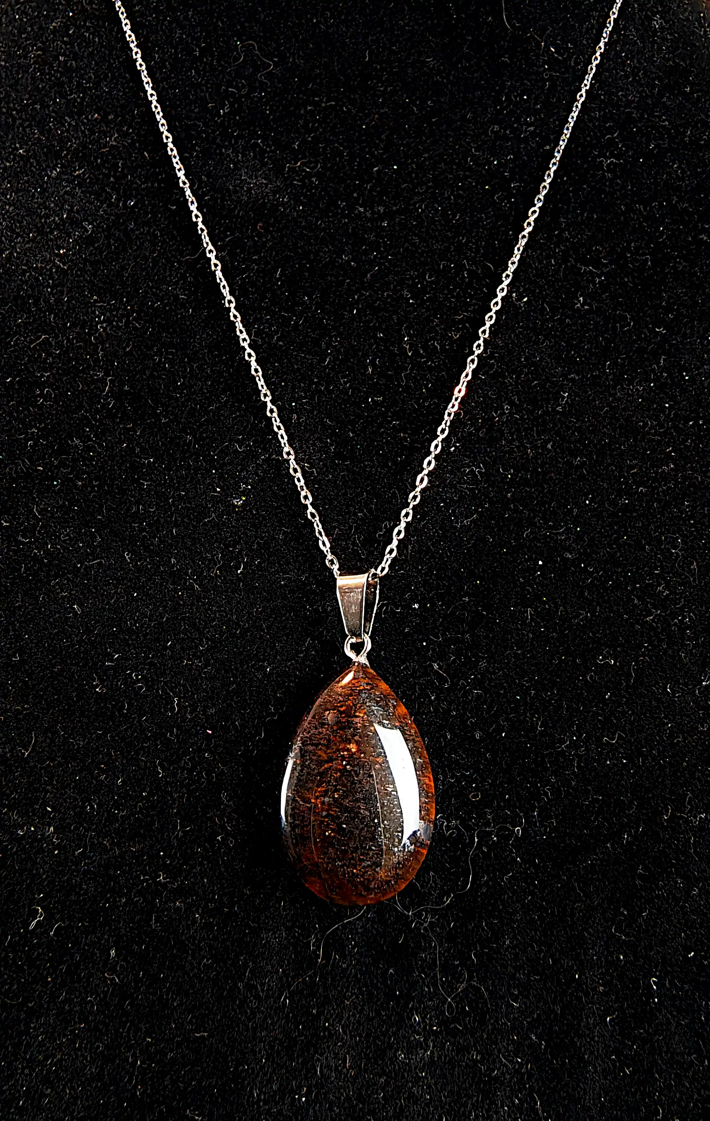 Set Handmade Cercei și Pandantiv cu Piatră Semiprețioasă Ochi de Tigru – SM 53 [1]