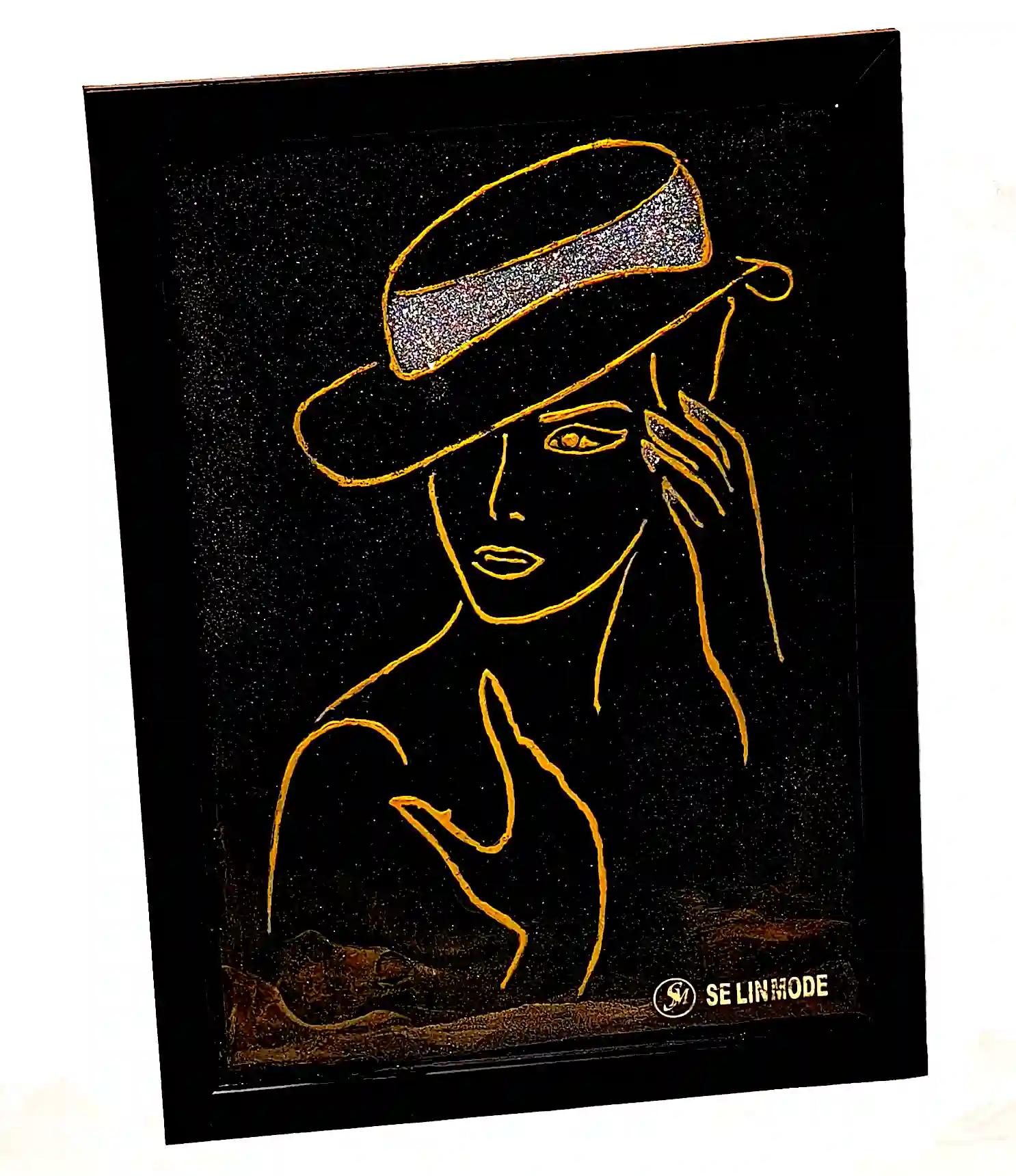 Tablouri decorative handmade din rășină epoxidică - Tablou Decorativ „Mister și Eleganță” – SM 22 T