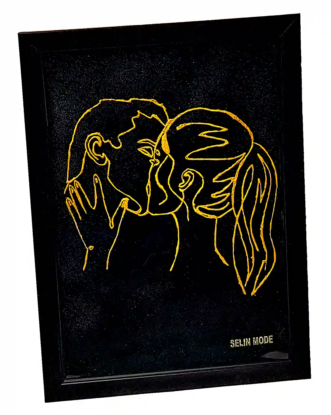 Tablouri decorative handmade din rășină epoxidică - Tablou Decorativ "Sărutul Etern" SM 20 T