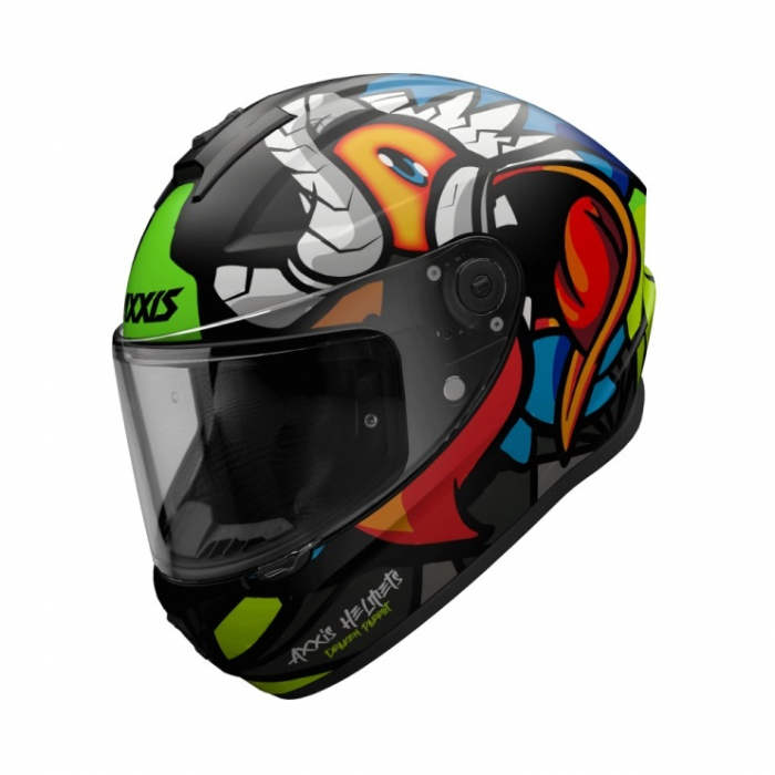 Casca integrala Axxis Draken Parrot negru mat [1]