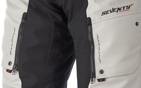 Pantaloni moto Seventy Touring vara-iarna, negru/gri (SD-varianta standard) [3]