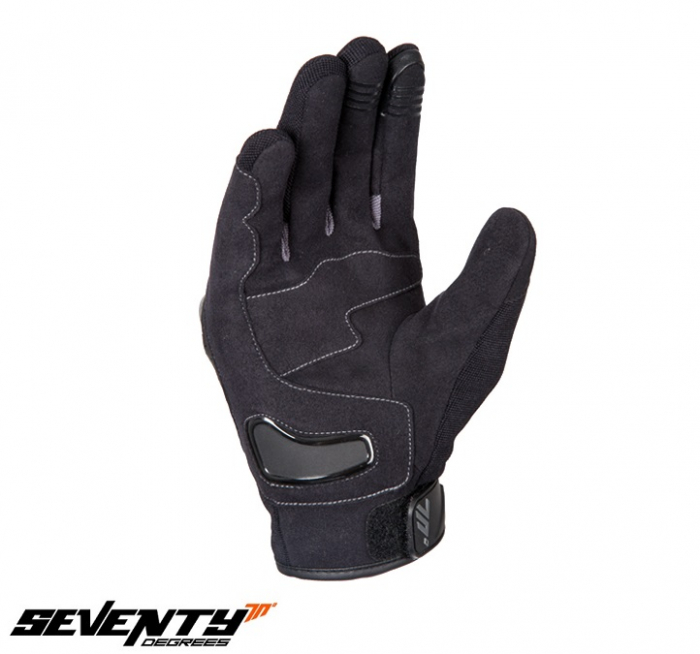 Manusi vara Seventy Racing barbati, tactile, negru/gri [3]