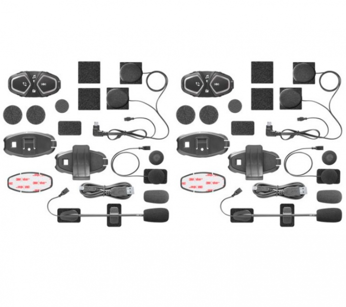 Sistem comunicare moto Bluetooth Intercome, pentru 2 utilizatori [4]