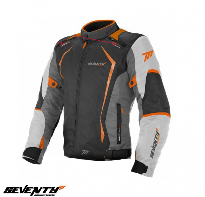 Geaca vara-iarna waterproof barbati Seventy Racing, gri/portocaliu [1]
