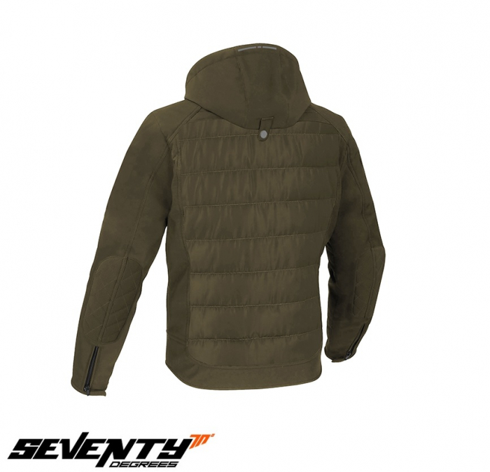 Geaca moto barbati Seventy Touring vara-iarna, verde military [2]