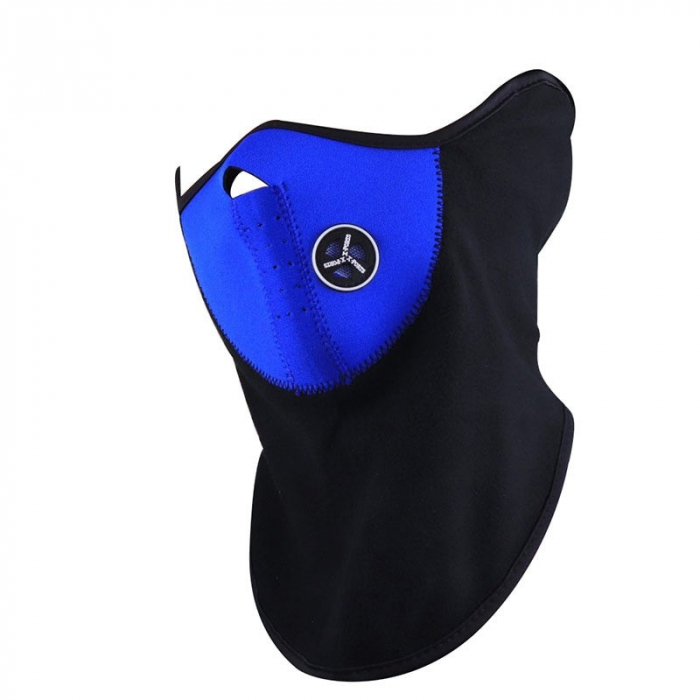 Cagula all-season microfibre pentru moto, ski, paintball marime universala, albastru [2]