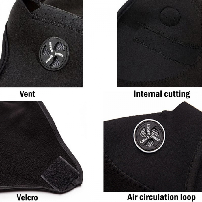 Cagula all-season microfibre pentru moto, ski, paintball marime universala, negru [4]