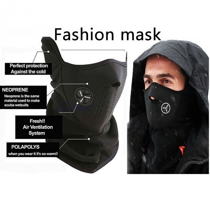 Cagula all-season microfibre pentru moto, ski, paintball marime universala, negru [2]