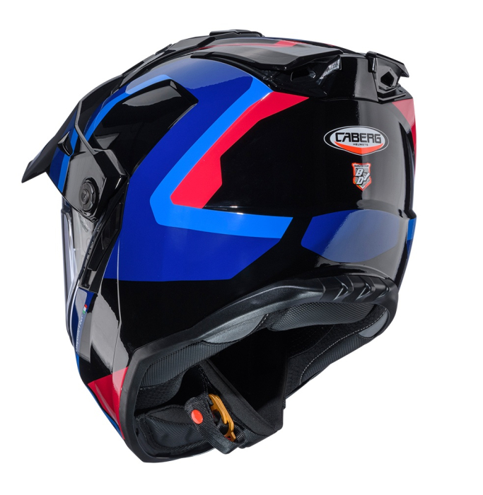 Casca adventure/off road Caberg model Tanami SV Scram O4 negru/albastru/rosu lucios Pinlock ready – lentila Pinlock inclusa [3]