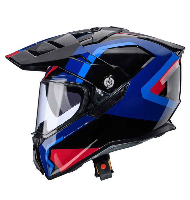 Casca adventure/off road Caberg model Tanami SV Scram O4 negru/albastru/rosu lucios Pinlock ready – lentila Pinlock inclusa [2]