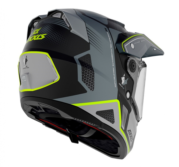 Casca adventure/touring/off road Axxis model Wolf DS Roadrunner gri lucios [3]