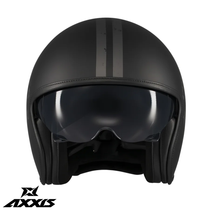 Casca Axxis model Hornet S SV Vintageclub B1 negru mat (ochelari soare integrati) – omologare noua ECE 22.06 [3]