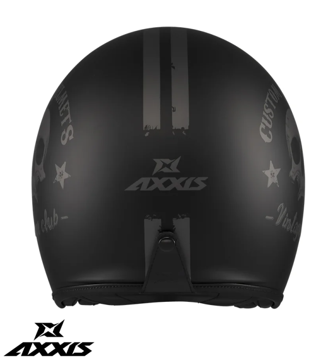 Casca Axxis model Hornet S SV Vintageclub B1 negru mat (ochelari soare integrati) – omologare noua ECE 22.06 [5]