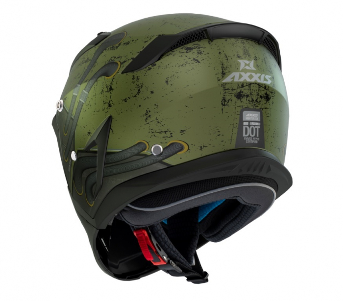 Casca Axxis model Hunter SV Toxic verde mat (ochelari soare integrati) – masca (protectie) barbie si cozoroc detasabile [3]