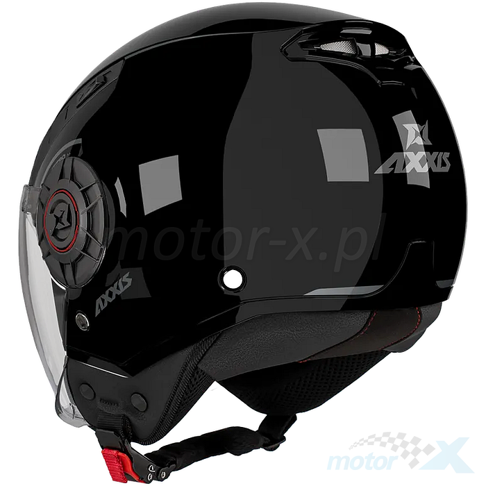 Casca Axxis model Metro S A1 negru lucios (open face) – omologare noua ECE 22.06 – tip viziera: MT-V-26B [2]