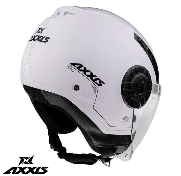 Casca Axxis model Metro S V2 A0 alb lucios (open face) – omologare noua ECE 22.06 – tip viziera: MT-V-26B [3]