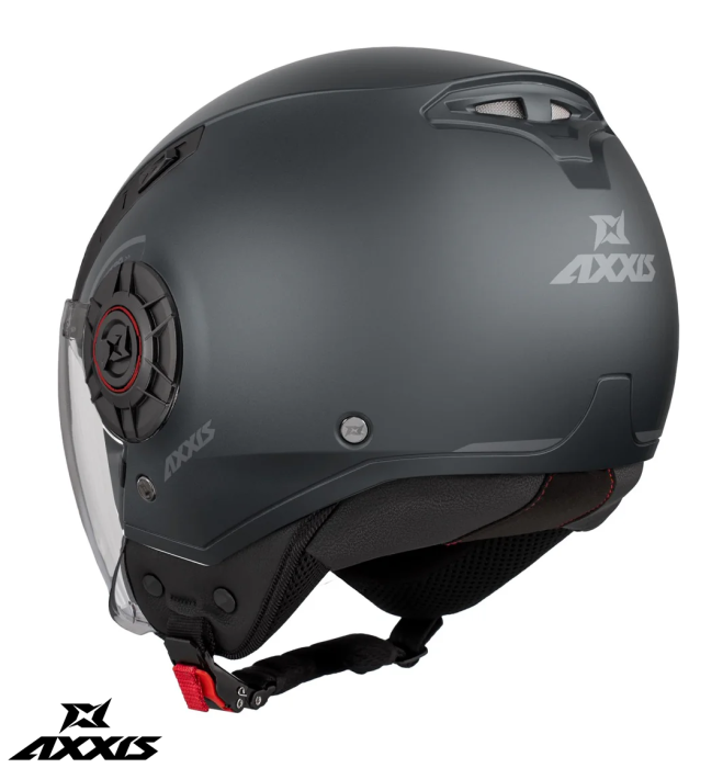 Casca Axxis model Metro S V2 A2 titanium mat (open face) – ECE 22.06 – tip viziera: MT-V-26B [2]