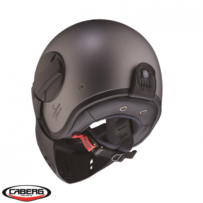 Casca Caberg model Ghost gun metal (titanium) mat – fibra de sticla [4]
