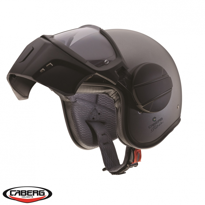 Casca Caberg model Ghost gun metal (titanium) mat – fibra de sticla [2]