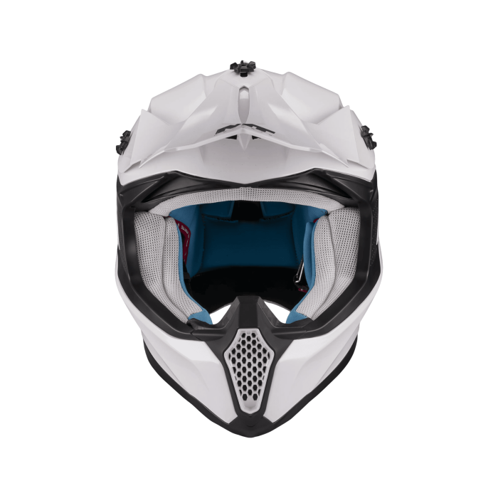 Casca enduro/offroad MT model Falcon S Pure A0 alb lucios [3]