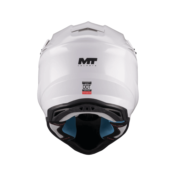Casca enduro/offroad MT model Falcon S Pure A0 alb lucios [5]