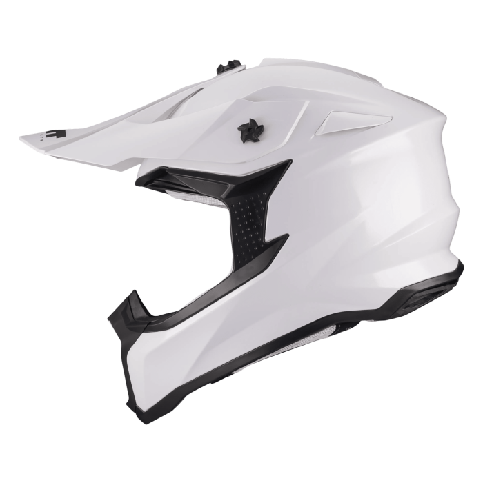 Casca enduro/offroad MT model Falcon S Pure A0 alb lucios [2]