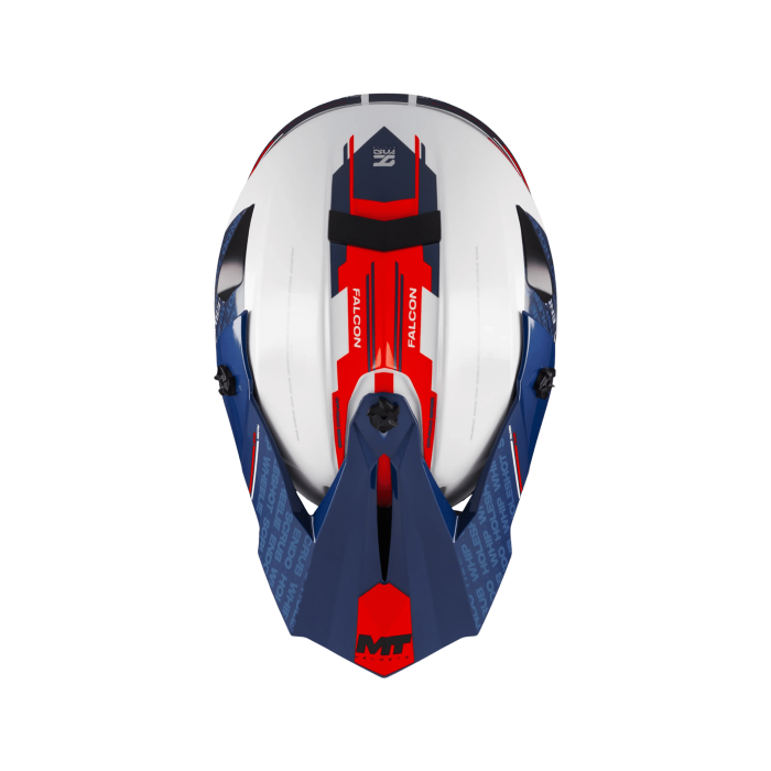 Casca enduro/offroad MT model Falcon S Ruler A15 alb lucios [4]
