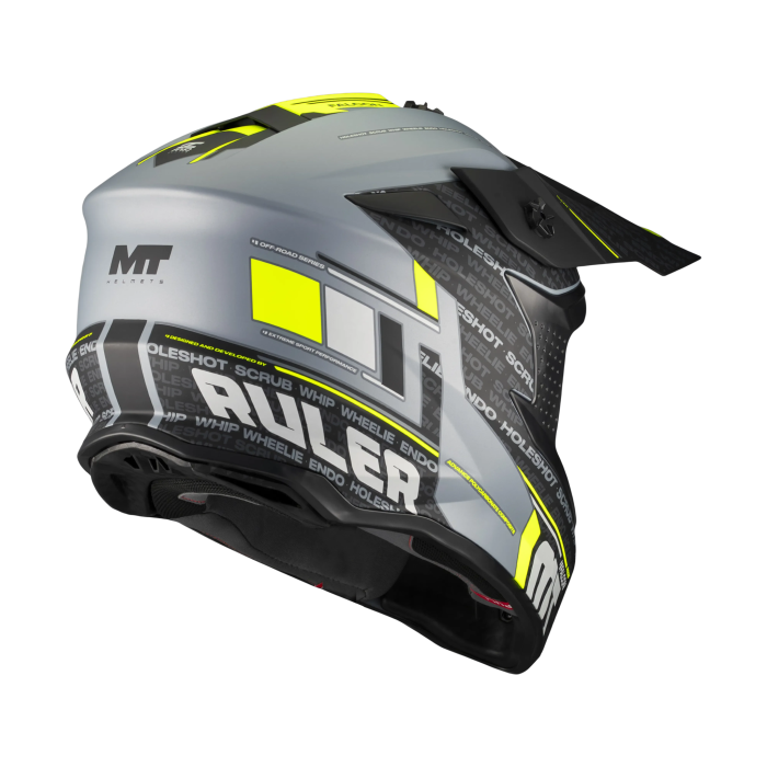 Casca enduro/offroad MT model Falcon S Ruler C2 gri mat [3]