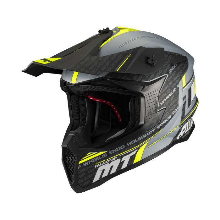 Casca enduro/offroad MT model Falcon S Ruler C2 gri mat [6]