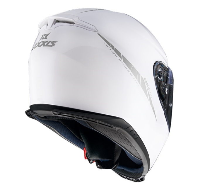 Casca integrala Axxis Draken cu ochelari integrati, alb lucios [2]