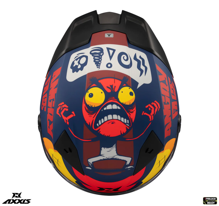 Casca integrala Axxis Fenix Angry Face C5 rosu mat – tip viziera: MT-V-31B – DKS429 [6]