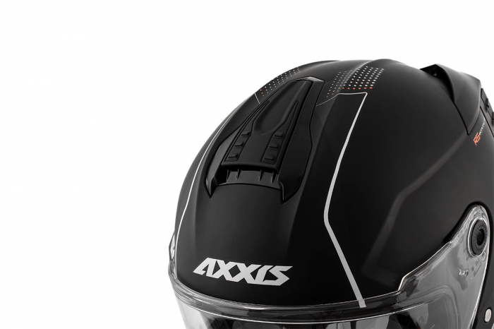 Casca integrala Axxis Hawk negru mat (ochelari soare integrati) – varianta cu spoiler spate scurt [4]