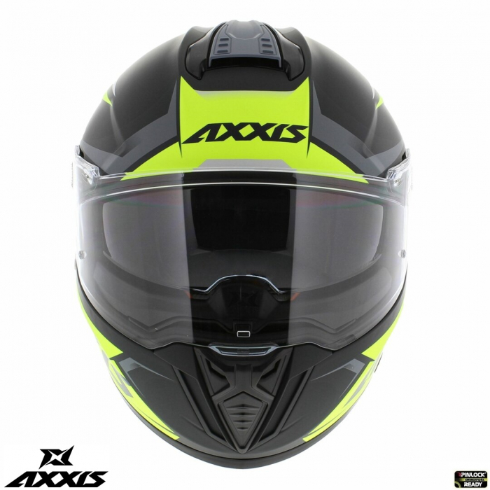 Casca integrala Axxis Hawk SV Judge B3 galben fluor mat negru mat (ochelari soare integrati) [7]