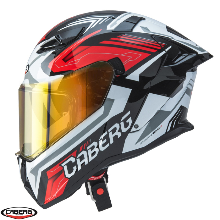 Casca integrala Caberg model Drift Evo II SV Jarama G0 negru/alb/rosu lucios Pinlock ready – lentila Pinlock inclusa [5]