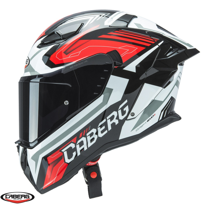 Casca integrala Caberg model Drift Evo II SV Jarama G0 negru/alb/rosu lucios Pinlock ready – lentila Pinlock inclusa [4]