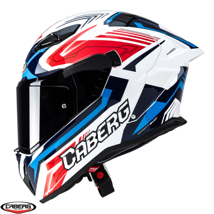 Casca integrala Caberg model Drift Evo II SV Jarama H7 alb/rosu/albastru lucios Pinlock ready – lentila Pinlock inclusa [4]