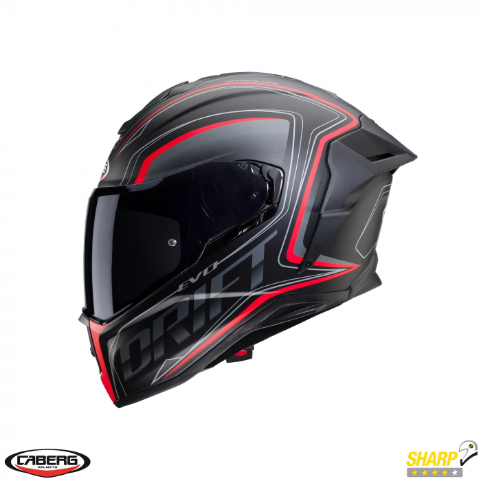 Casca integrala Caberg model Drift Evo SV Integra H9 negru antracit rosu fluor mat Pinlock ready – lentila Pinlock inclusa [3]