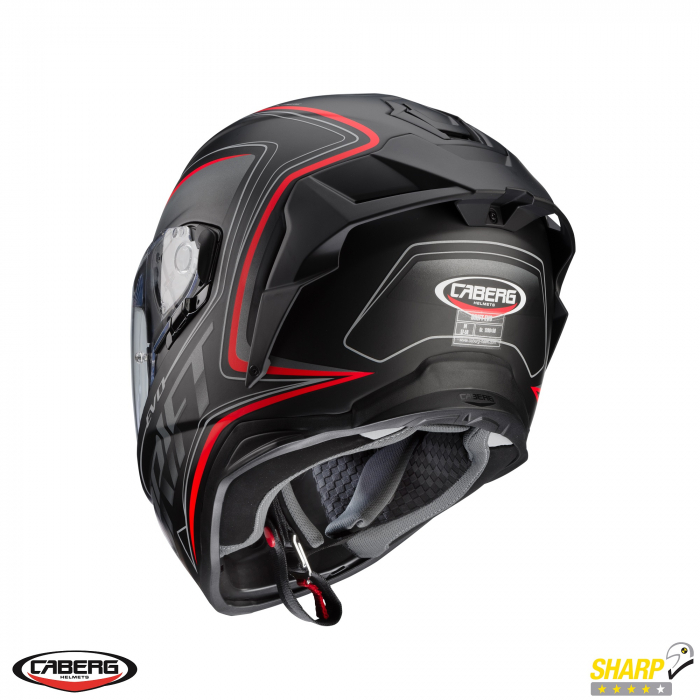 Casca integrala Caberg model Drift Evo SV Integra H9 negru antracit rosu fluor mat Pinlock ready – lentila Pinlock inclusa [5]