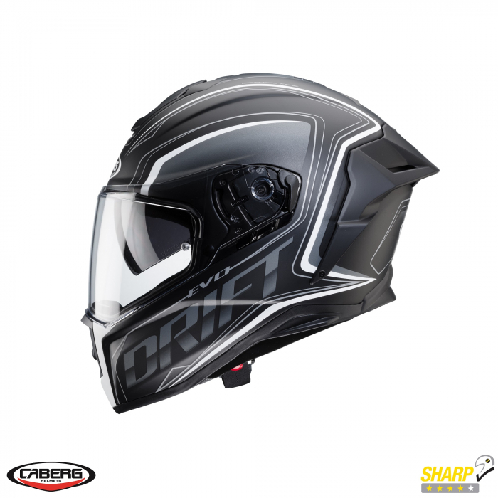 Casca integrala Caberg model Drift Evo SV Integra I0 negru/antracit/alb mat Pinlock ready – lentila Pinlock inclusa [2]