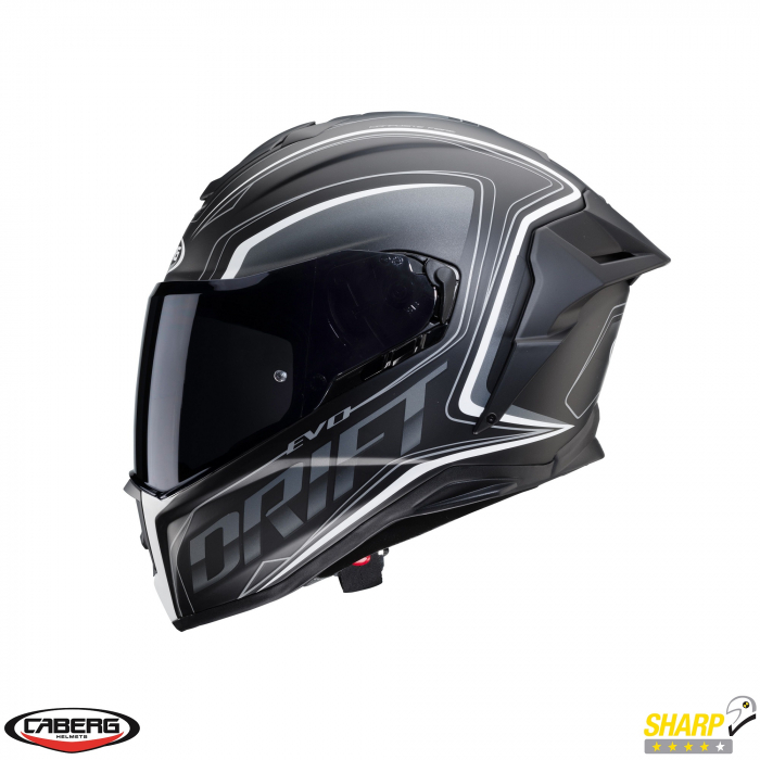 Casca integrala Caberg model Drift Evo SV Integra I0 negru/antracit/alb mat Pinlock ready – lentila Pinlock inclusa [3]