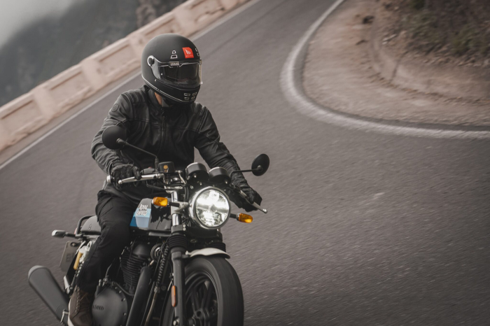 Casca integrala MT Jarama SV B2 negru mat – model Retro – Cafe Racer (ochelari soare integrati) – tip viziera: MT-V-32 [12]