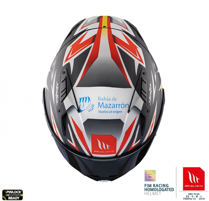 Casca integrala MT KRE+ Carbon Acosta albastru mat – 100% carbon – FIM approved [5]