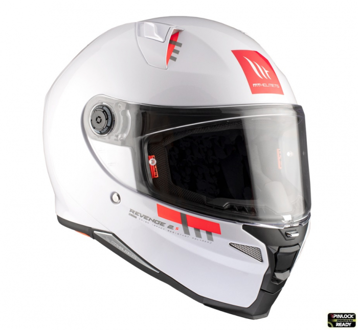 Casca integrala MT Revenge 2 alb lucios – omologare noua ECE 22.06 [4]