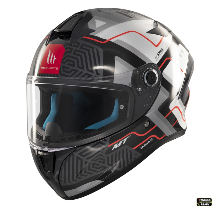 Casca integrala MT Targo S Brik C0 gri lucios – omologare noua ECE 22.06 – tip viziera: MT-V-14B [2]