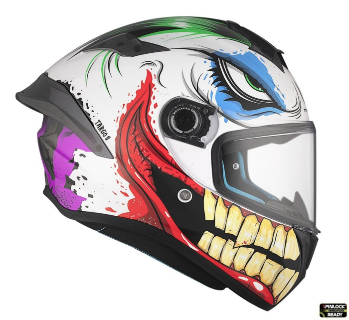 Casca integrala MT Targo S Joke A5 alb lucios – omologare noua ECE 22.06 – tip viziera: MT-V-14B [4]